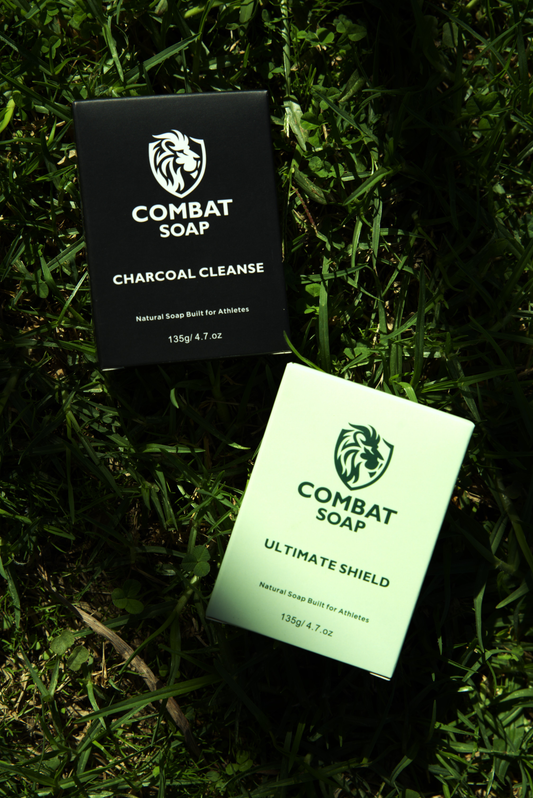 Combat Soap – 100 Bar Gym Pack (50 Charcoal Cleanse + 50 Ultimate Shield)